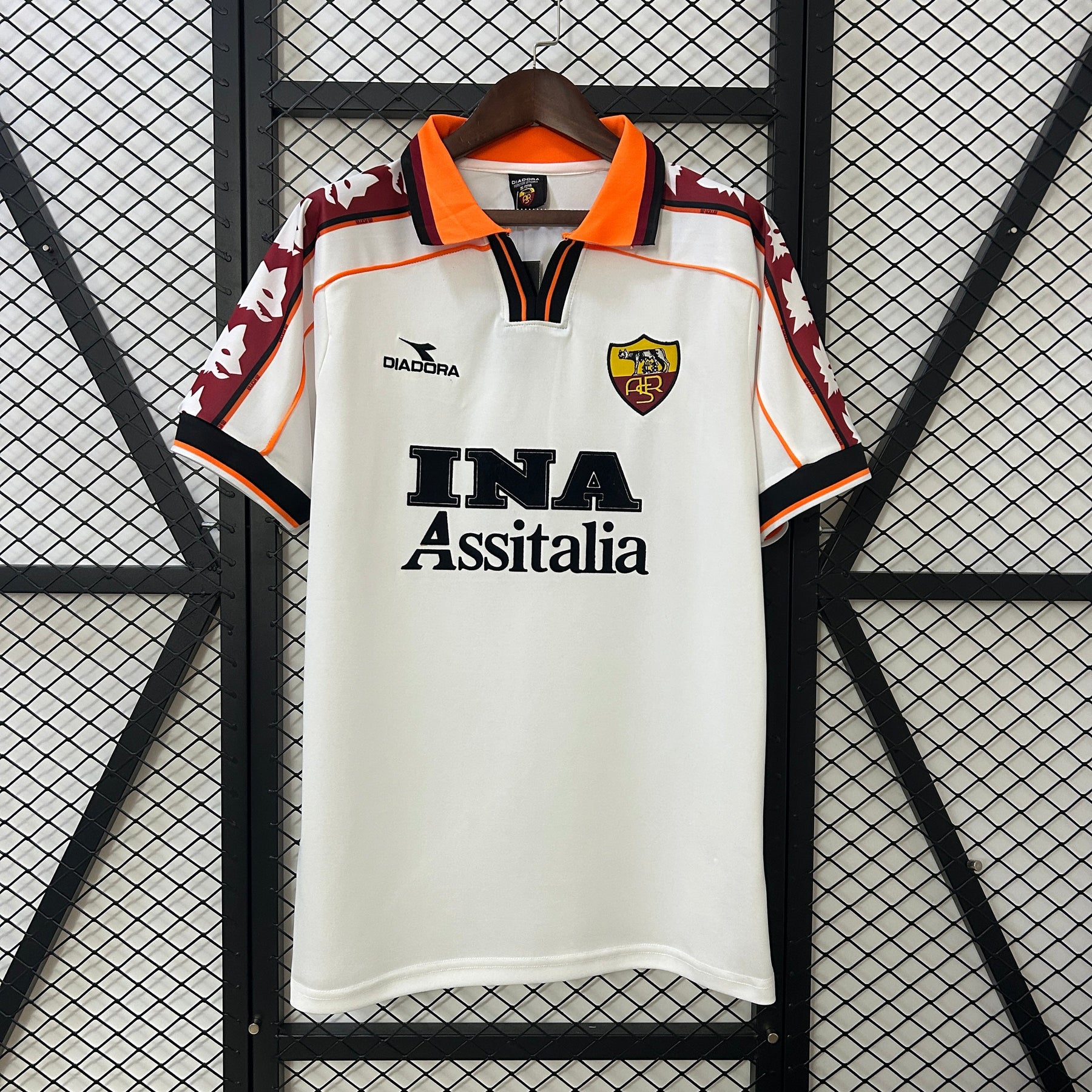 CAMISA RETRÔ ROMA AWAY 98/99