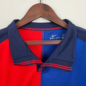 CAMISA RETRÔ BARCELONA HOME MANGA LONGA 100 ANOS