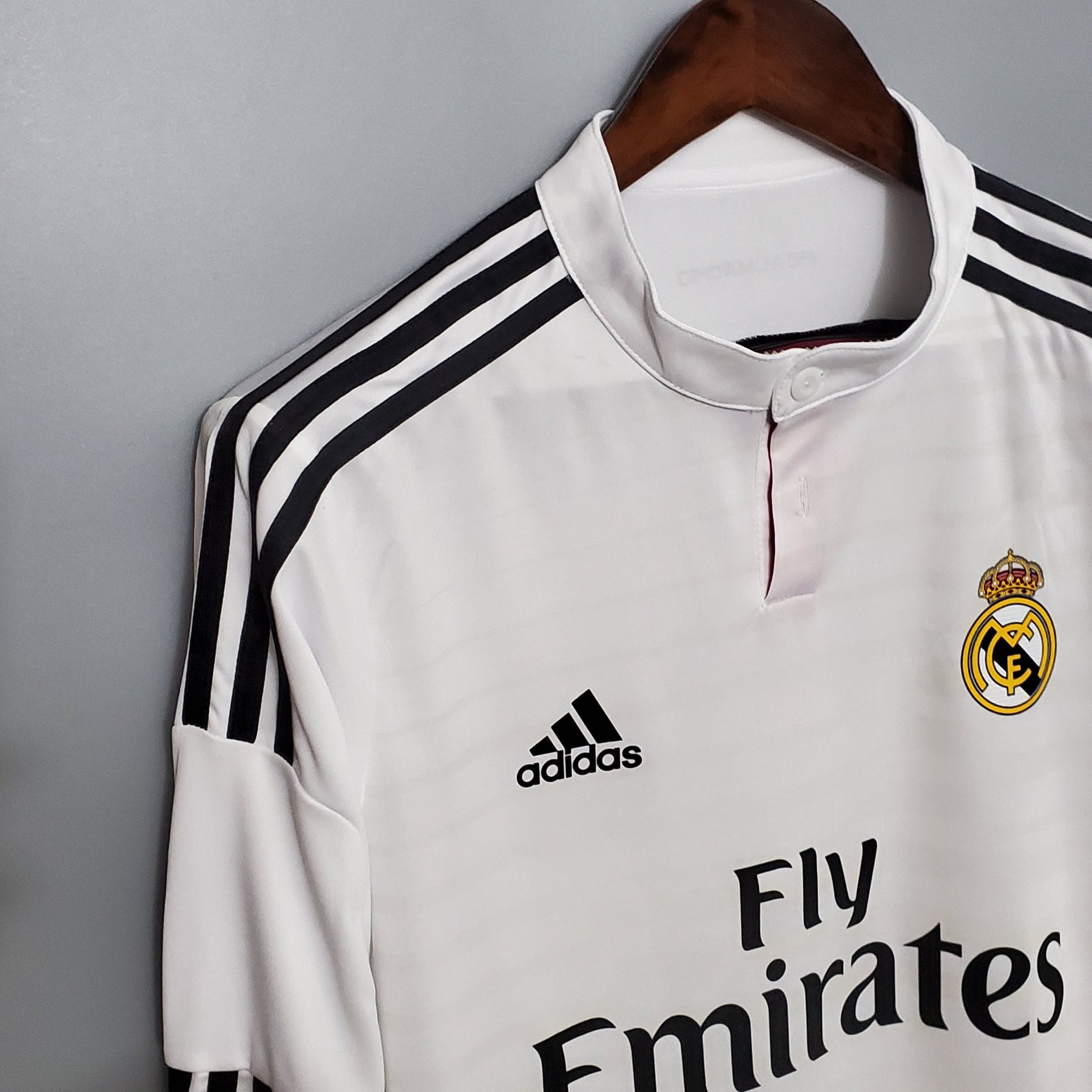 CAMISA REAL MADRID MANGA LONGA RETRÔ HOME 14/15