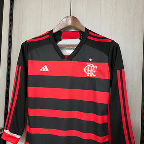 KIT INFANTIL FLAMENGO MANGA LONGA HOME 24/25