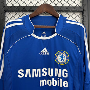 CAMISA RETRÔ MANGA LONGA CHELSEA HOME 06/07