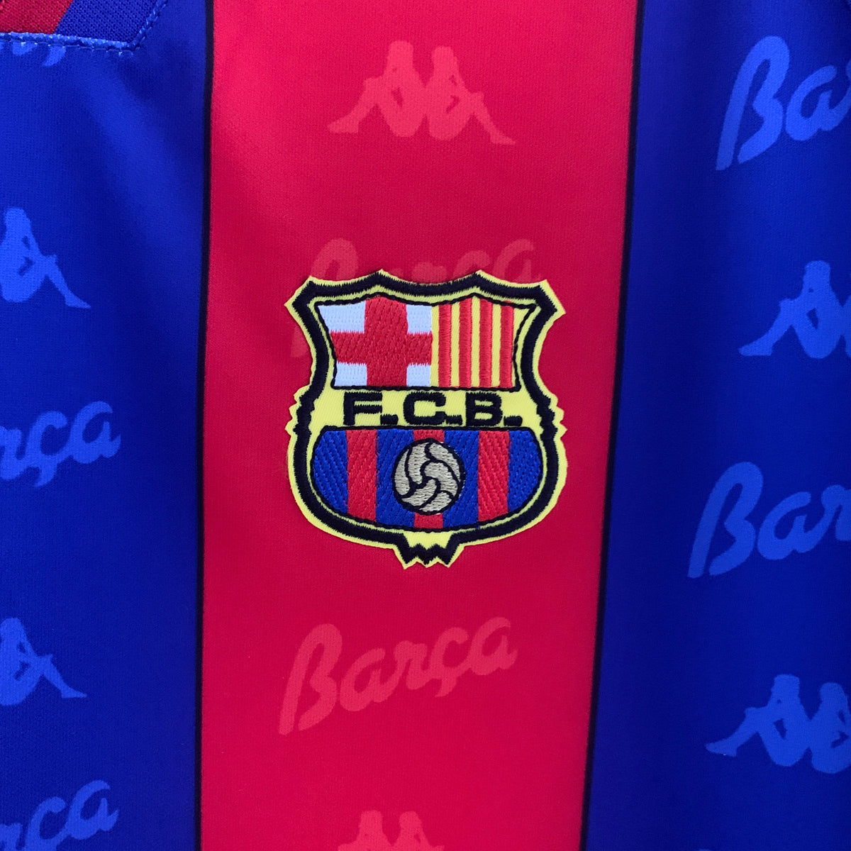 CAMISA RETRÔ BARCELONA HOME MANGA LONGA 96/97