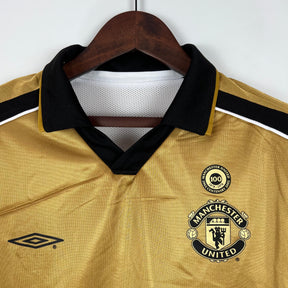 CAMISA RETRÔ MANCHESTER UNITED DUPLA FACE 01/02