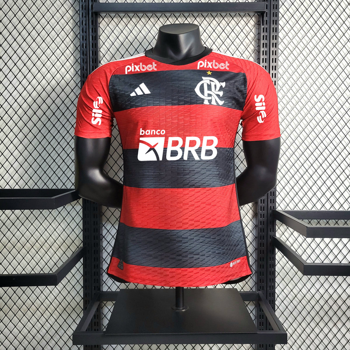 CAMISA FLAMENGO VERSÃO JOGADOR HOME + PATROCÍNIOS 23/24