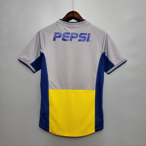CAMISA BOCA JUNIORS RETRÔ AWAY 01/02