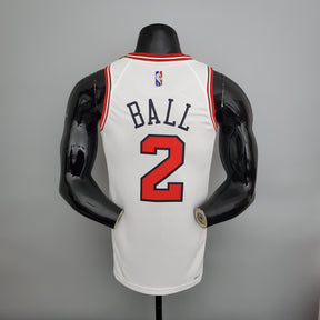 NBA 75TH CHICAGO BULLS WHITE NBA JERSEY
