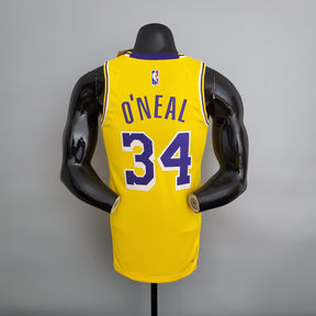 NBA 75TH LOS ANGELES LAKERS YELLOW NBA JERSEY