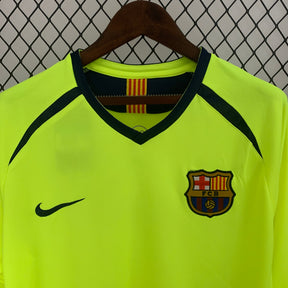 CAMISA RETRÔ BARCELONA AWAY MANGA LONGA 05/06