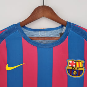 CAMISA RETRÔ BARCELONA HOME MANGA LONGA 05/06