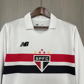 CAMISA SÃO PAULO MANGA LONGA HOME 24/25