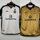 CAMISA RETRÔ MANCHESTER UNITED DUPLA FACE 01/02