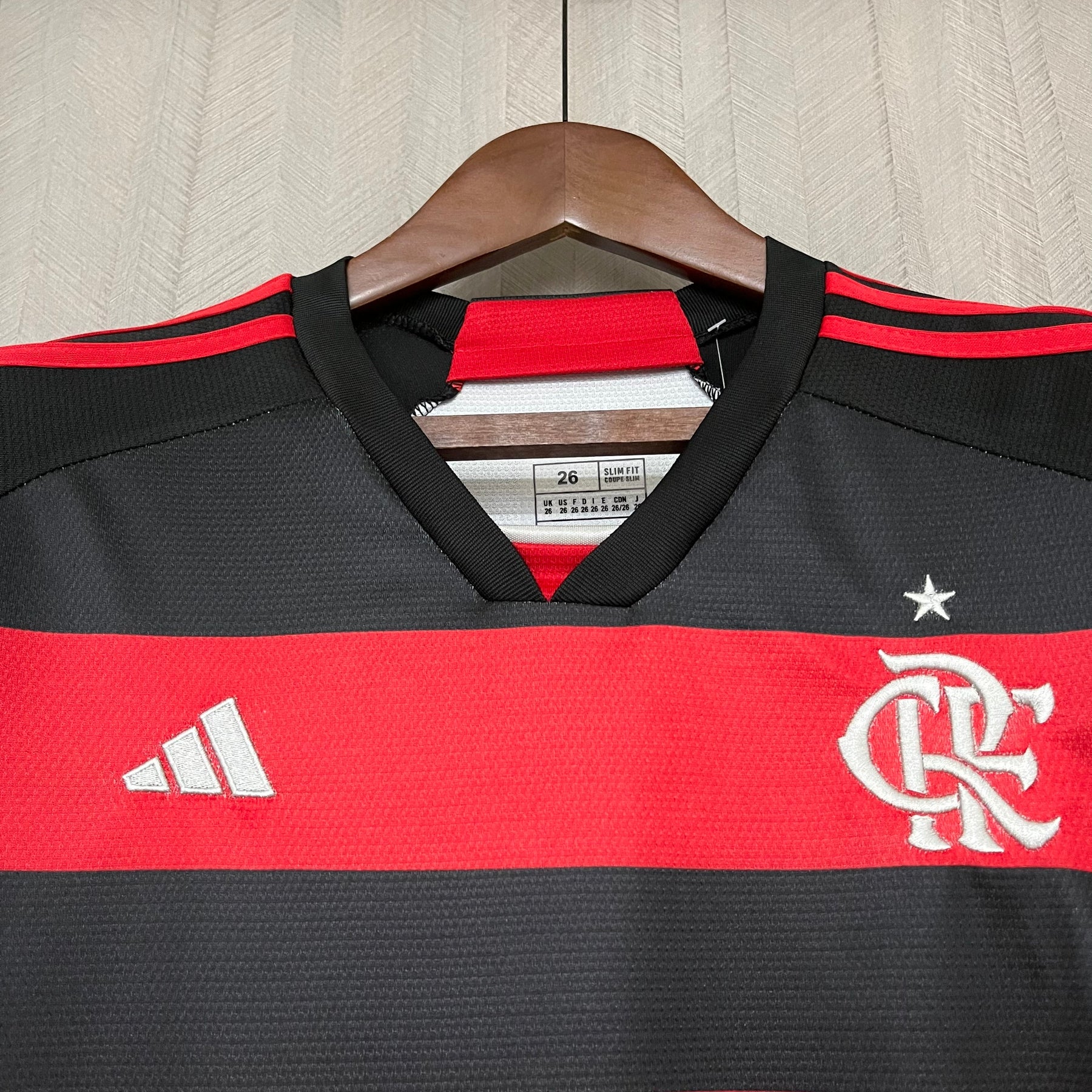 KIT INFANTIL FLAMENGO MANGA LONGA HOME 24/25