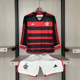 KIT INFANTIL FLAMENGO MANGA LONGA HOME 24/25
