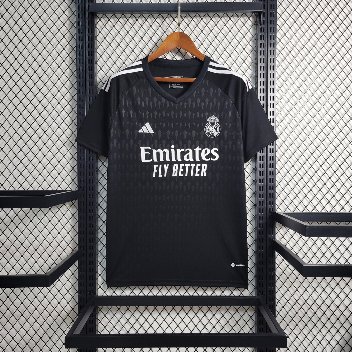 CAMISA REAL MADRID GOLEIRO BLACK 23/24