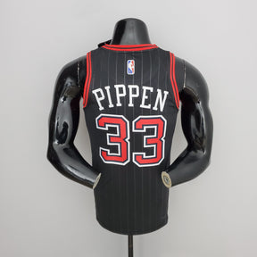 NBA 75TH CHICAGO BULLS FLYERS BLACK NBA JERSEY
