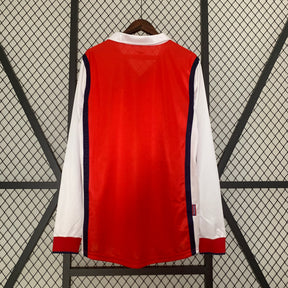 CAMISA RETRÔ ARSENAL HOME MANGA LONGA 98/99