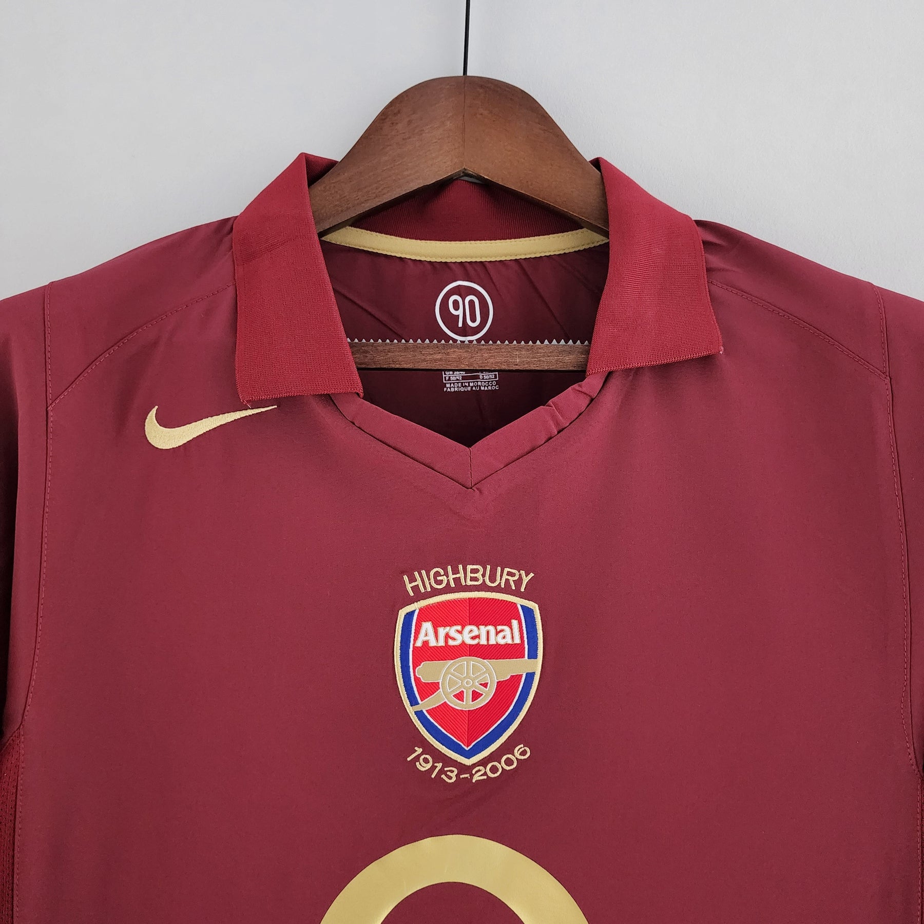 CAMISA RETRÔ ARSENAL HOME MANGA LONGA 05/06