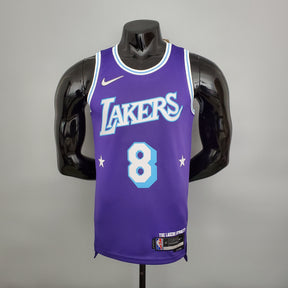 NBA 75TH LOS ANGELES LAKERS PURPLE & BLUE NBA JERSEY