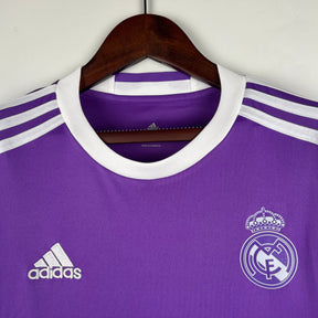 CAMISA REAL MADRID MANGA LONGA RETRÔ AWAY 16/17