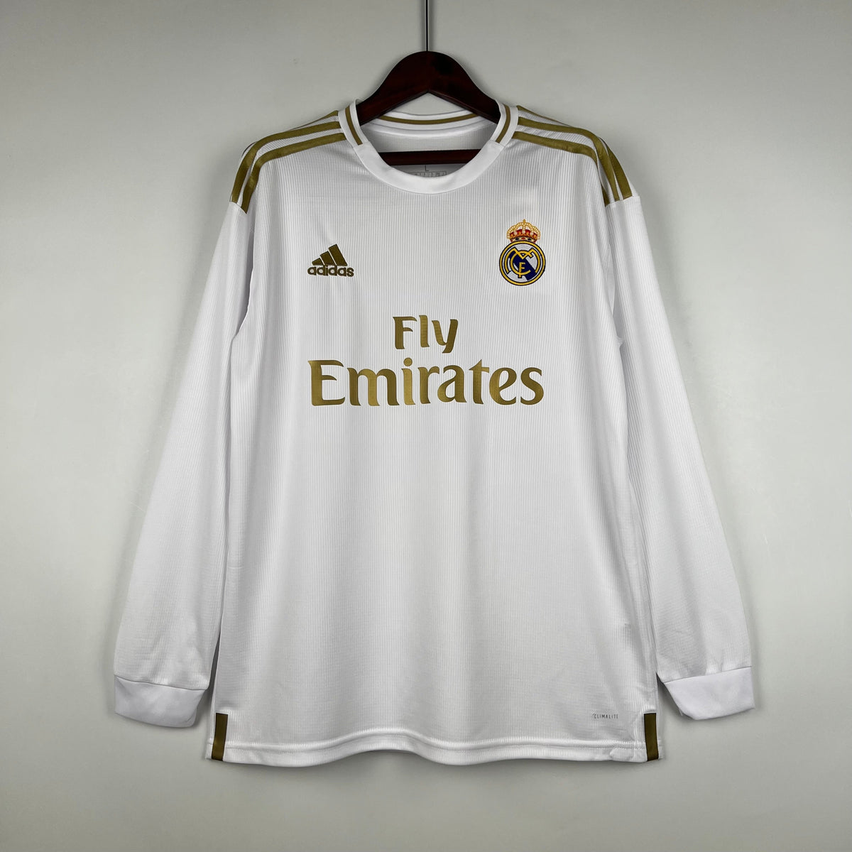 CAMISA REAL MADRID MANGA LONGA RETRÔ HOME 18/19