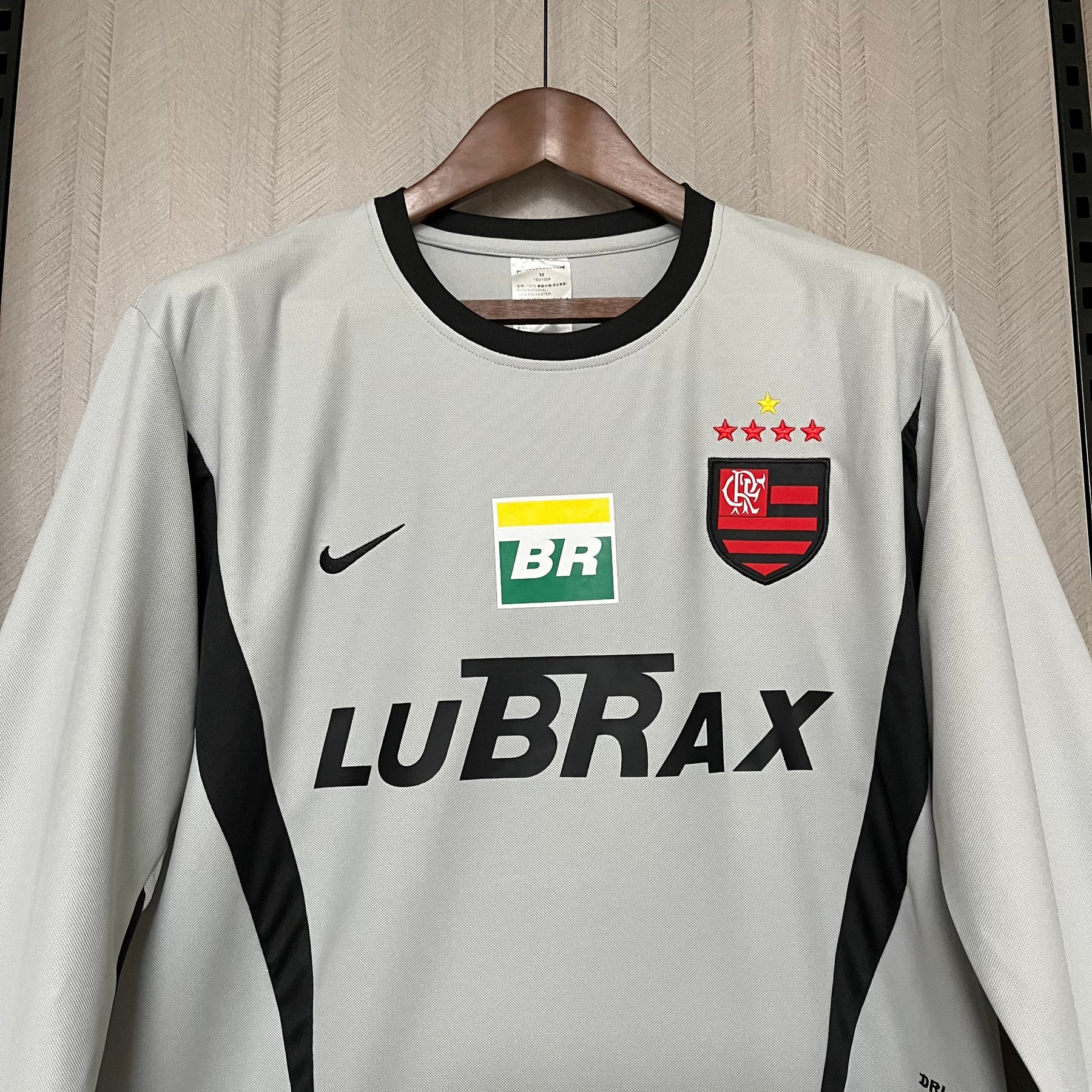 CAMISA FLAMENGO RETRÔ MANGA LONGA GOLEIRO 02/03