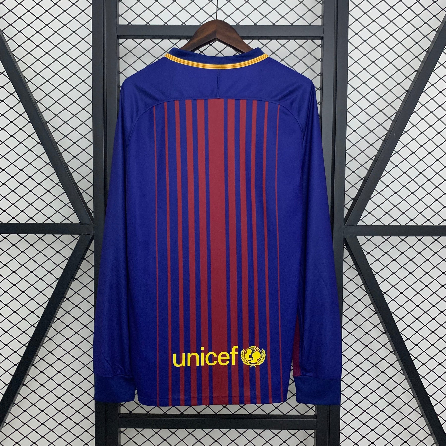 CAMISA RETRÔ MANGA LONGA BARCELONA HOME 17/18