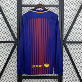 CAMISA RETRÔ MANGA LONGA BARCELONA HOME 17/18