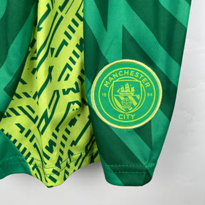 KIT INFANTIL MANCHESTER CITY GOLEIRO VERDE 23/24