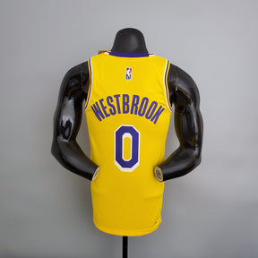 NBA 75TH LOS ANGELES LAKERS YELLOW NBA JERSEY