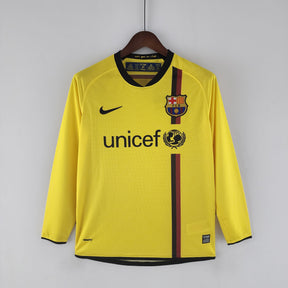 CAMISA RETRÔ BARCELONA AWAY MANGA LONGA 08/09