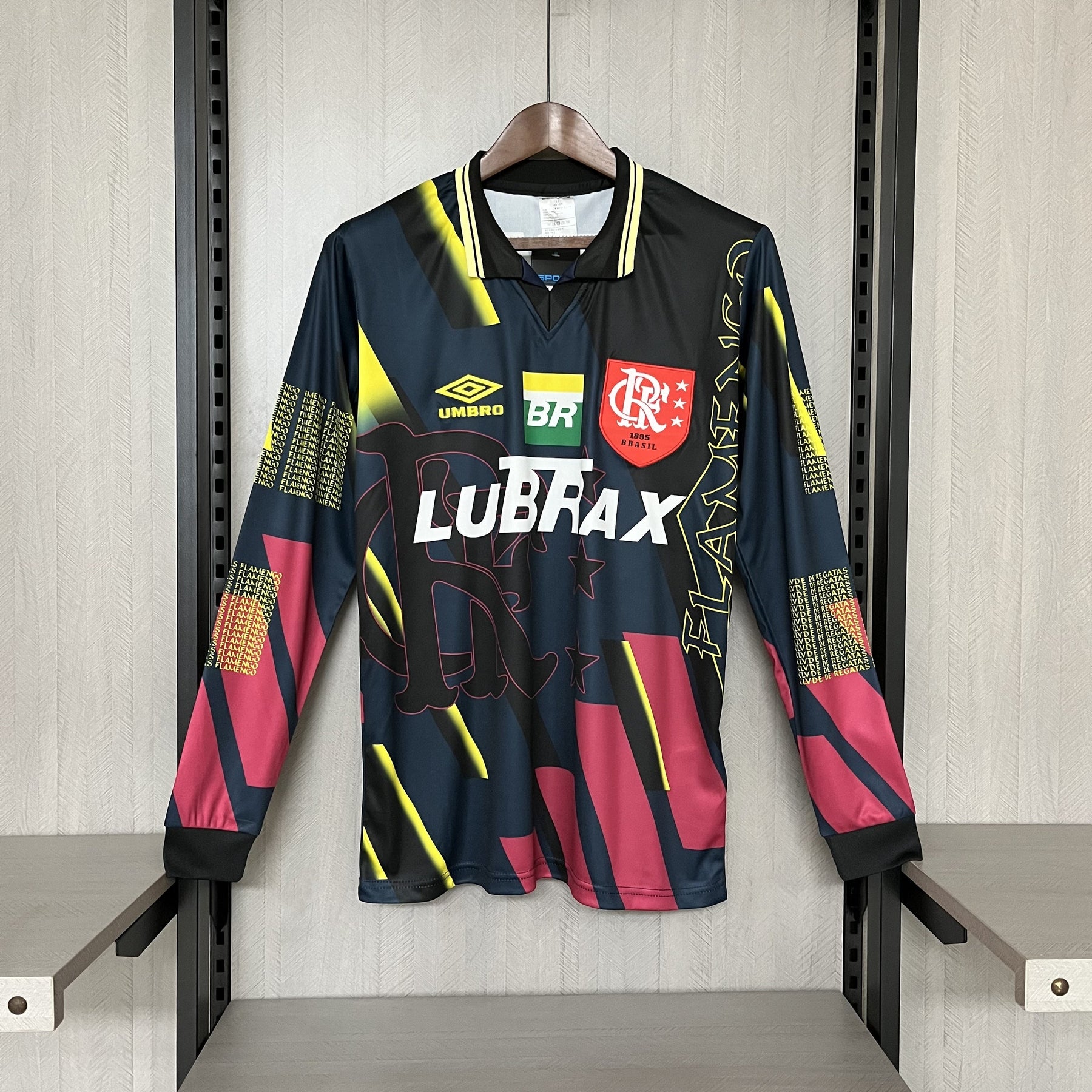 CAMISA FLAMENGO RETRÔ MANGA LONGA GOLEIRO 1997