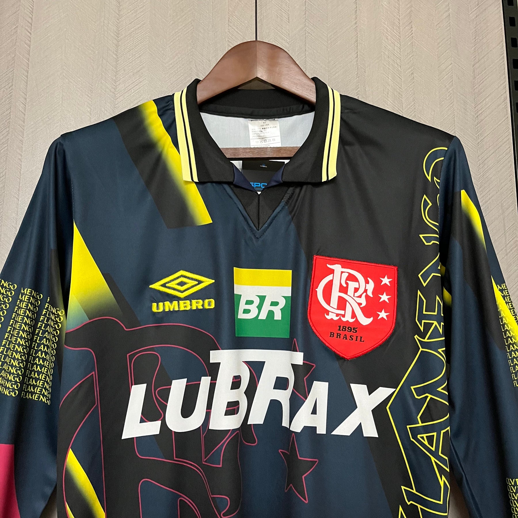 CAMISA FLAMENGO RETRÔ MANGA LONGA GOLEIRO 1997