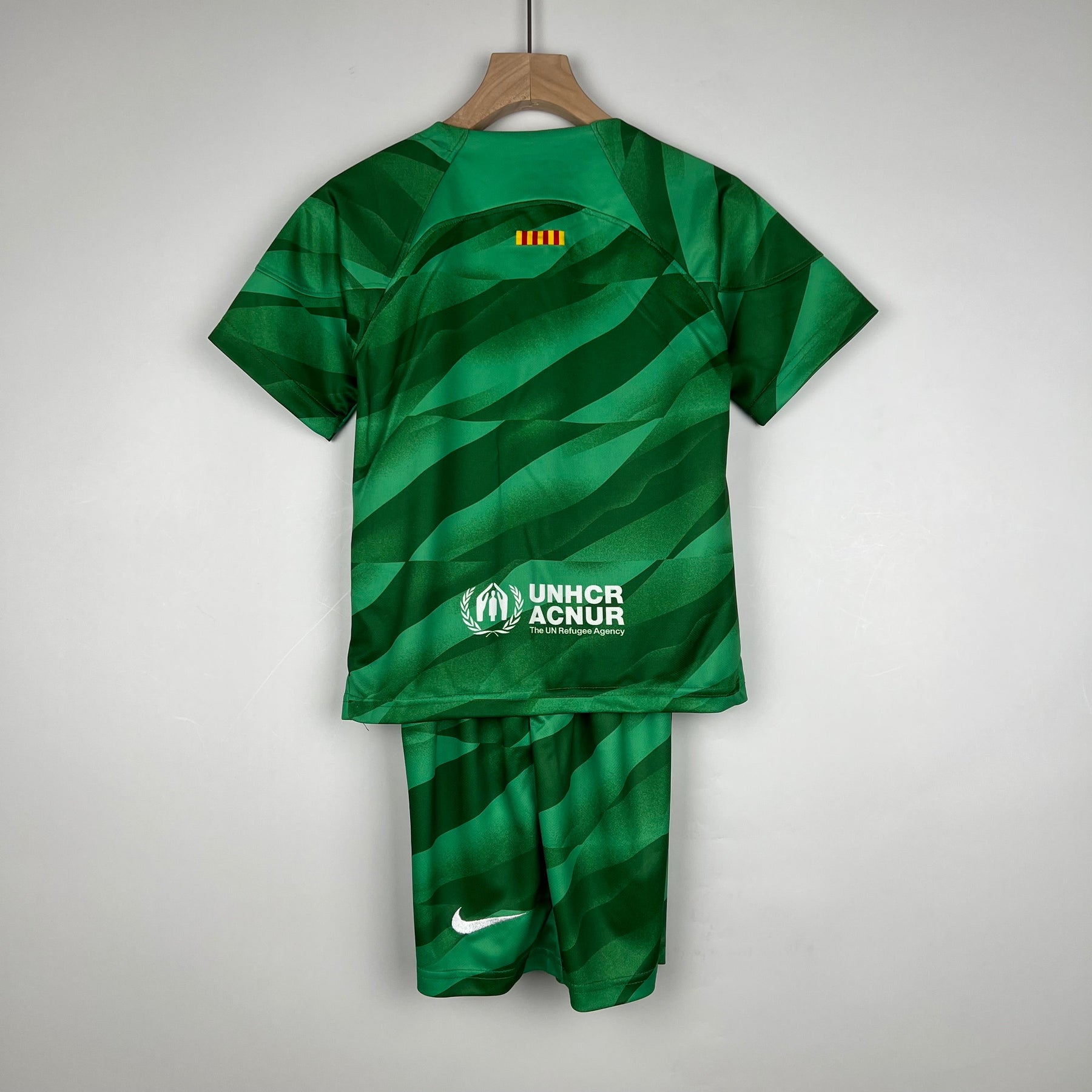 KIT INFANTIL BARCELONA GOLEIRO GREEN 23/24