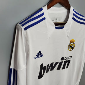 CAMISA REAL MADRID MANGA LONGA RETRÔ HOME 10/11