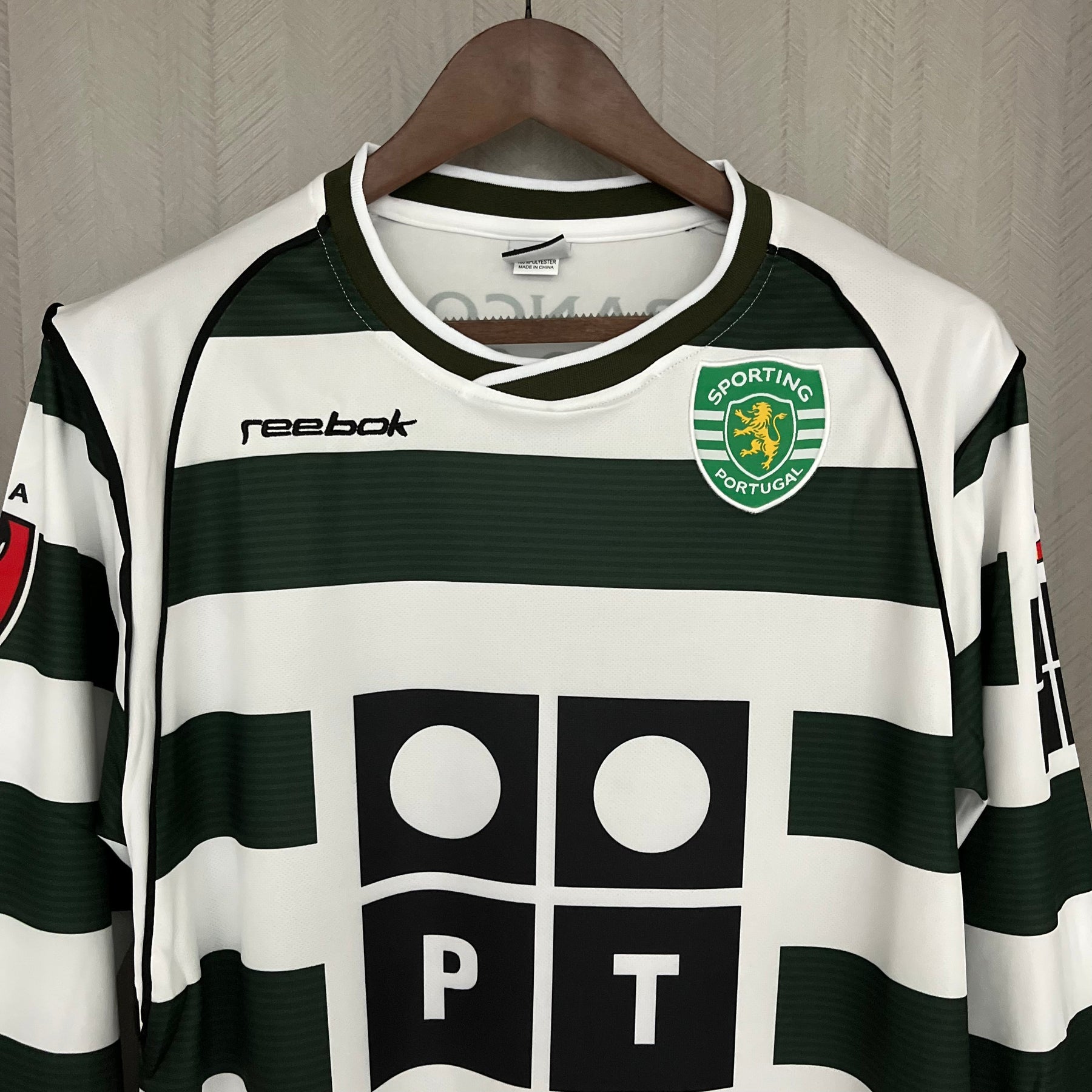CAMISA RETRÔ SPORTING HOME MANGA LONGA 01/03