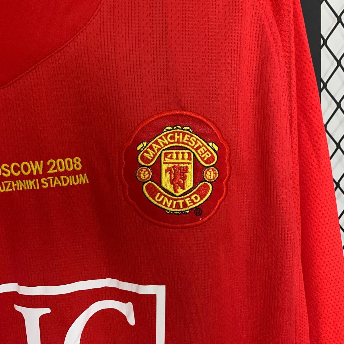 CAMISA RETRÔ MANCHESTER UNITED HOME MANGA LONGA 07/08