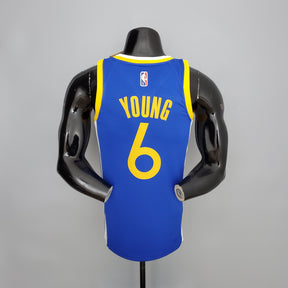 NBA 75TH GOLDEN STATE WARRIORS BLUE NBA JERSEY