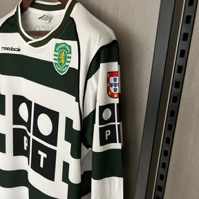 CAMISA RETRÔ SPORTING HOME MANGA LONGA 01/03