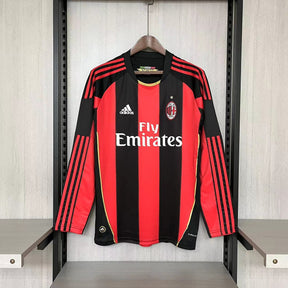 CAMISA RETRÔ MILAN HOME MANGA LONGA 10/11