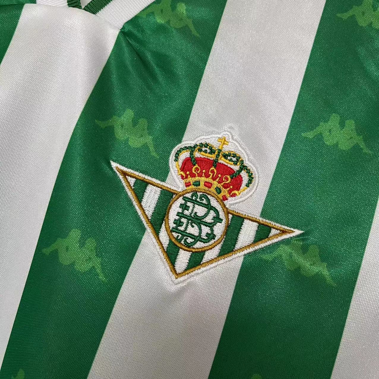 CAMISA RETRÔ REAL BÉTIS HOME MANGA LONGA 95/97