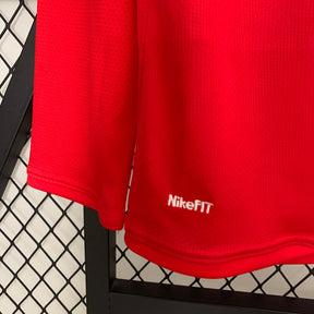 CAMISA RETRÔ MANCHESTER UNITED HOME MANGA LONGA 07/08