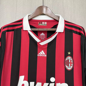 CAMISA RETRÔ MILAN HOME MANGA LONGA 09/10