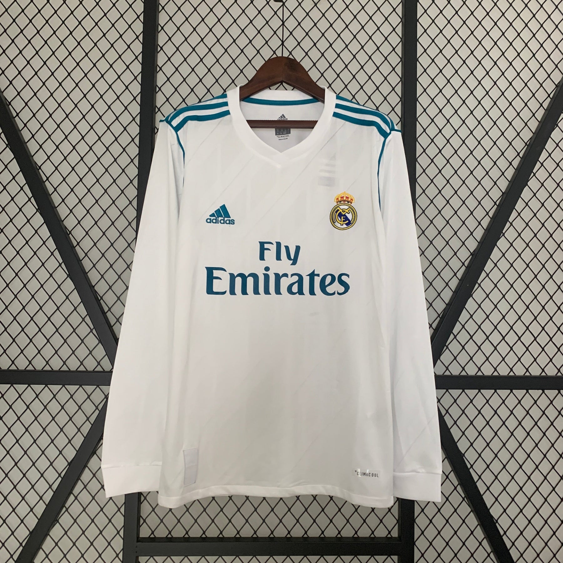 CAMISA REAL MADRID MANGA LONGA RETRÔ HOME 17/18