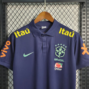 CAMISA BRASIL POLO AZUL ESCURO 22/23