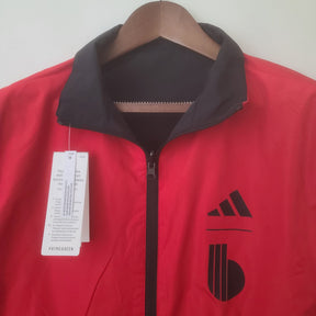 CORTA-VENTO BÉLGICA BLACK & RED DOIS EM UM 22/23