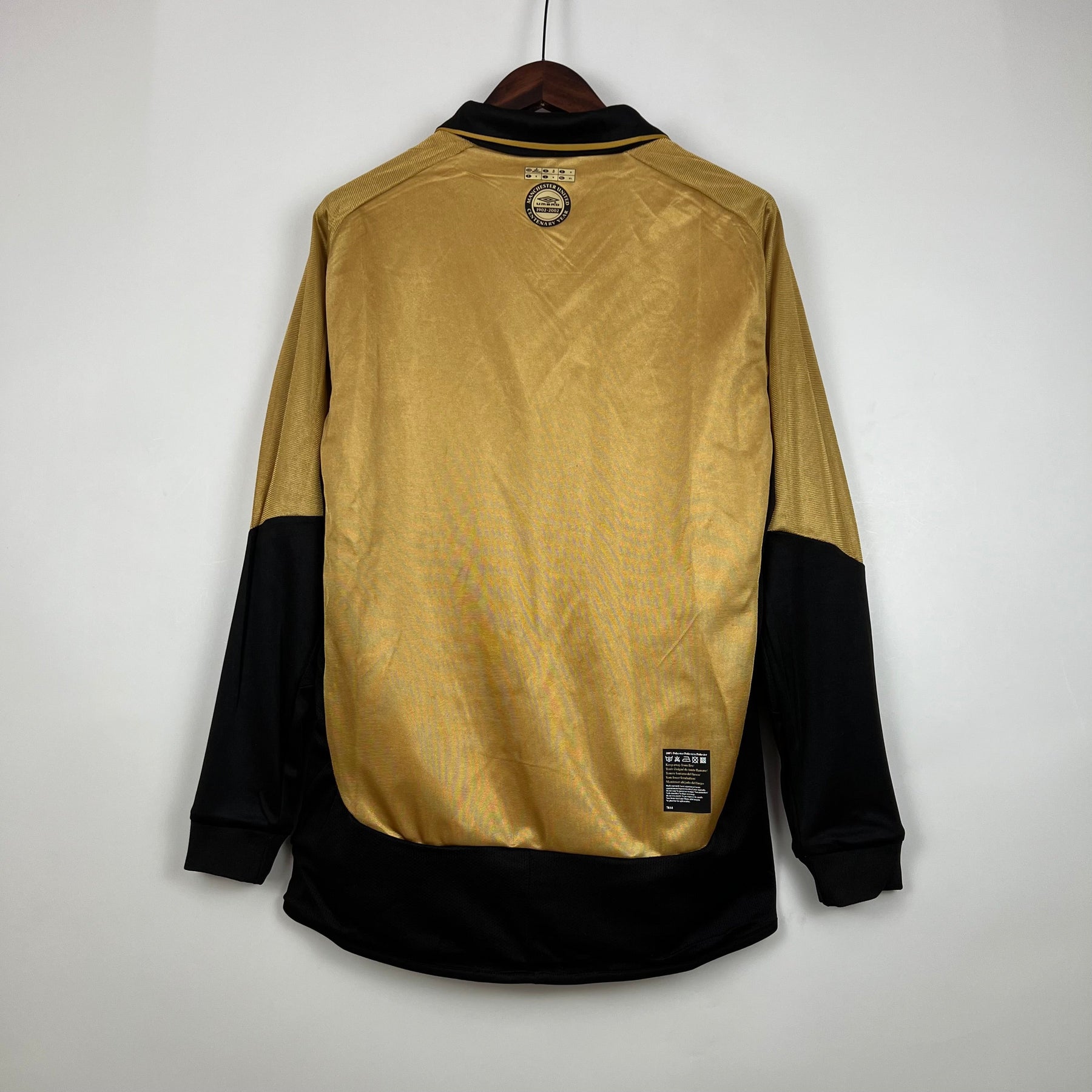 CAMISA RETRÔ MANCHESTER UNITED MANGA LONGA DUPLA FACE 01/02