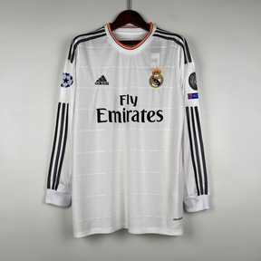 CAMISA REAL MADRID MANGA LONGA RETRÔ HOME 13/14
